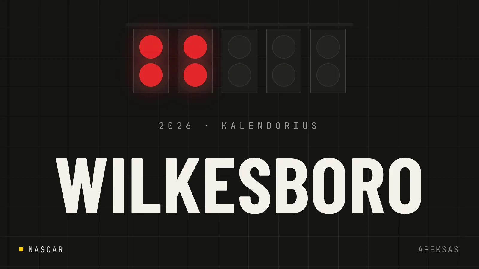 NASCAR grįžta į North Wilkesboro po 30 metų pertraukos
