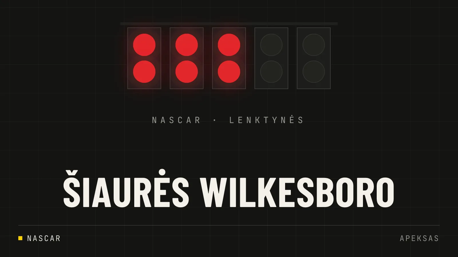 Ryan Blaney startuos iš pirmosios pozicijos Šiaurės Wilkesboro lenktynėse