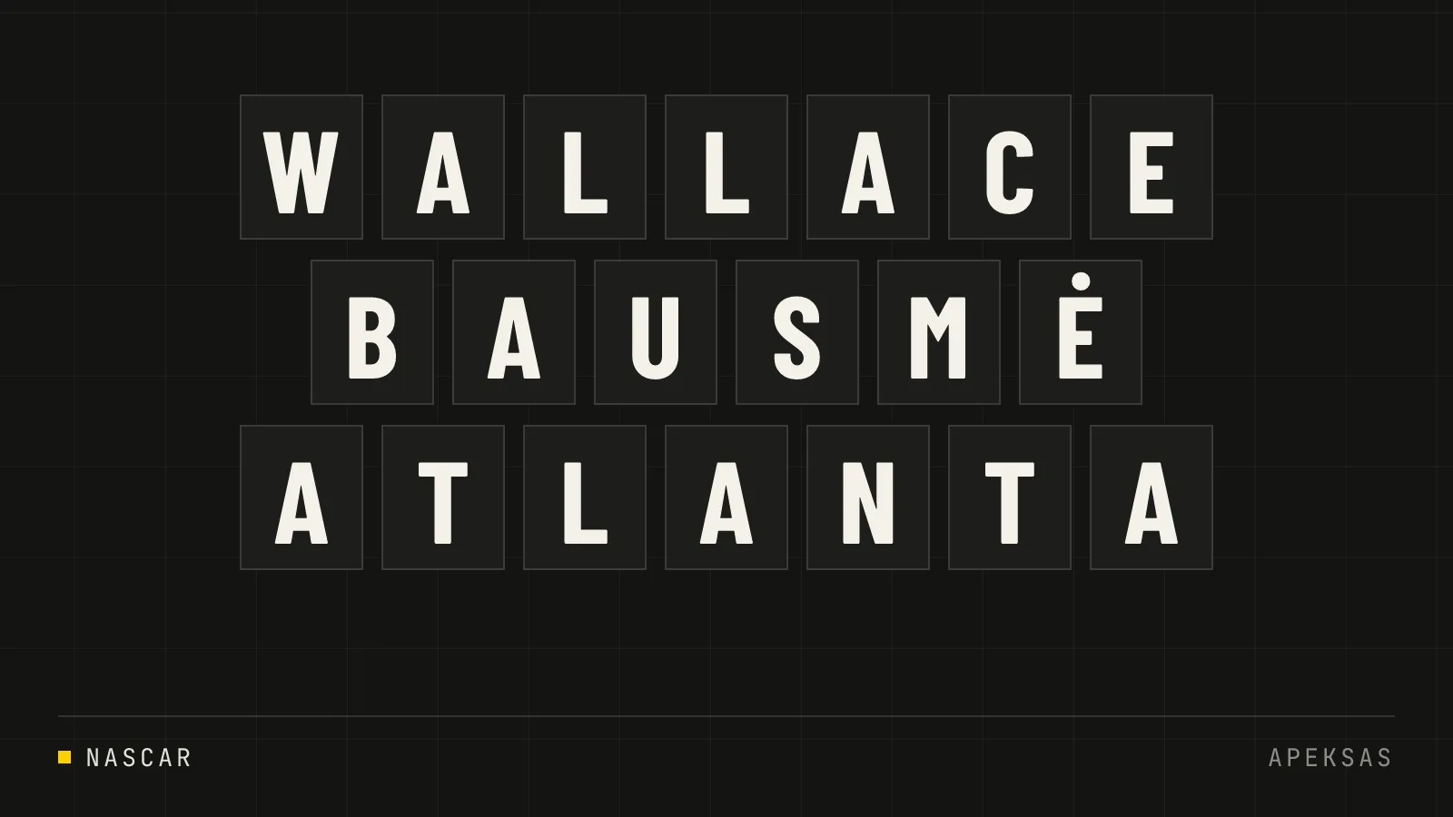 Bubba Wallace priima NASCAR bausmę po Atlantos lenktynių