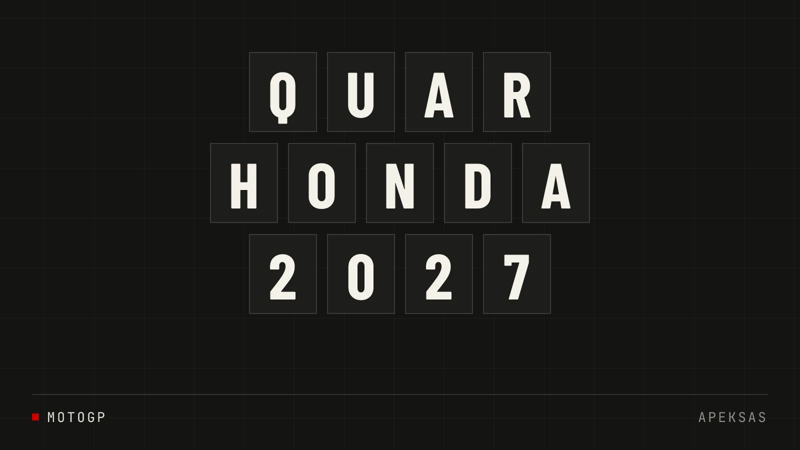 Fabio Quartararo prisijungia prie Honda MotoGP 2027 metams