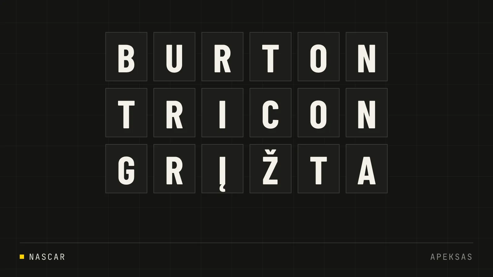 Harrison Burton grįžta į NASCAR Truck Series su TRICON Garage