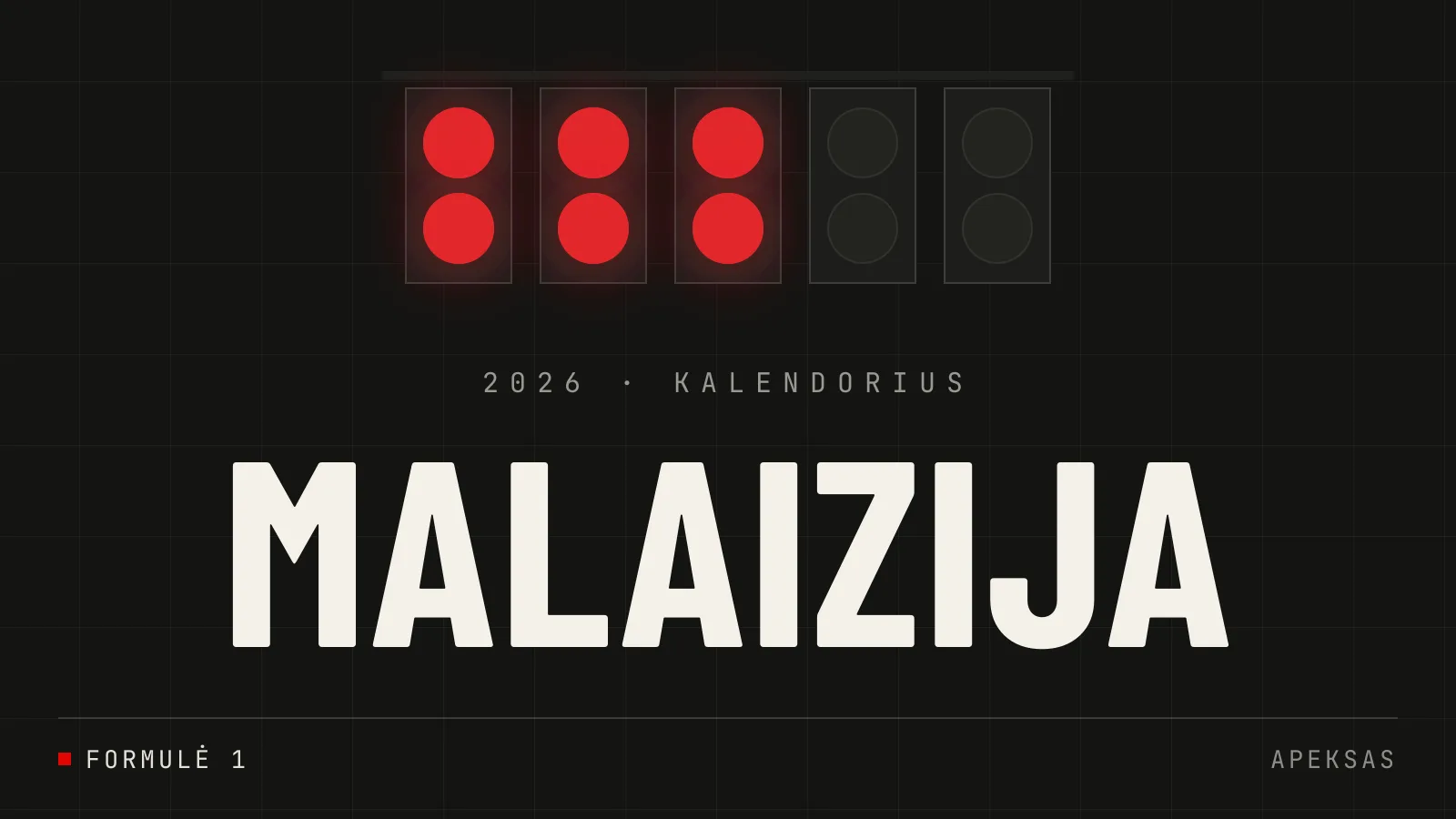 Malaizijos GP gali sugrįžti į F1 kalendorių 2026 metais