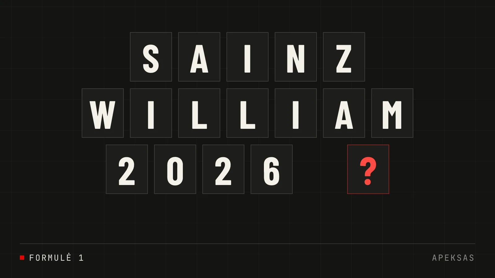 David Croft paneigia gandus apie Carlos Sainz ir Williams komandą
