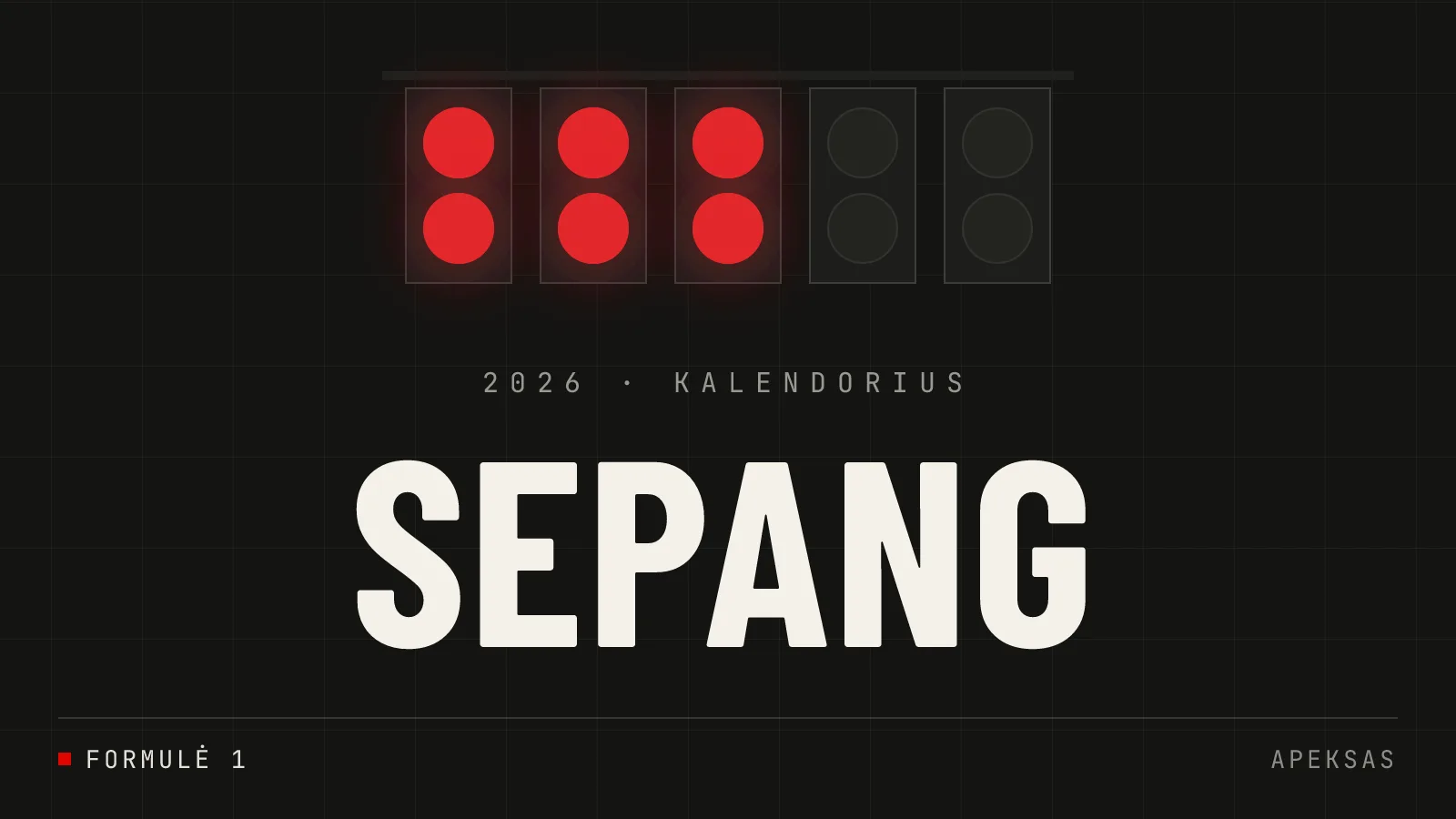 Bahraino GP vyks Sepange dėl Irano karo