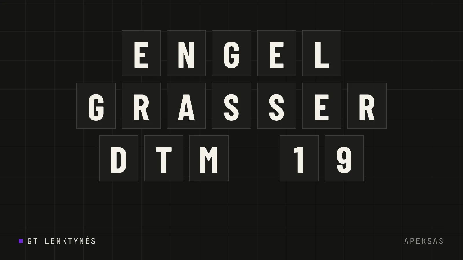 Christian Engelhart grįžta į DTM su Grasser komanda