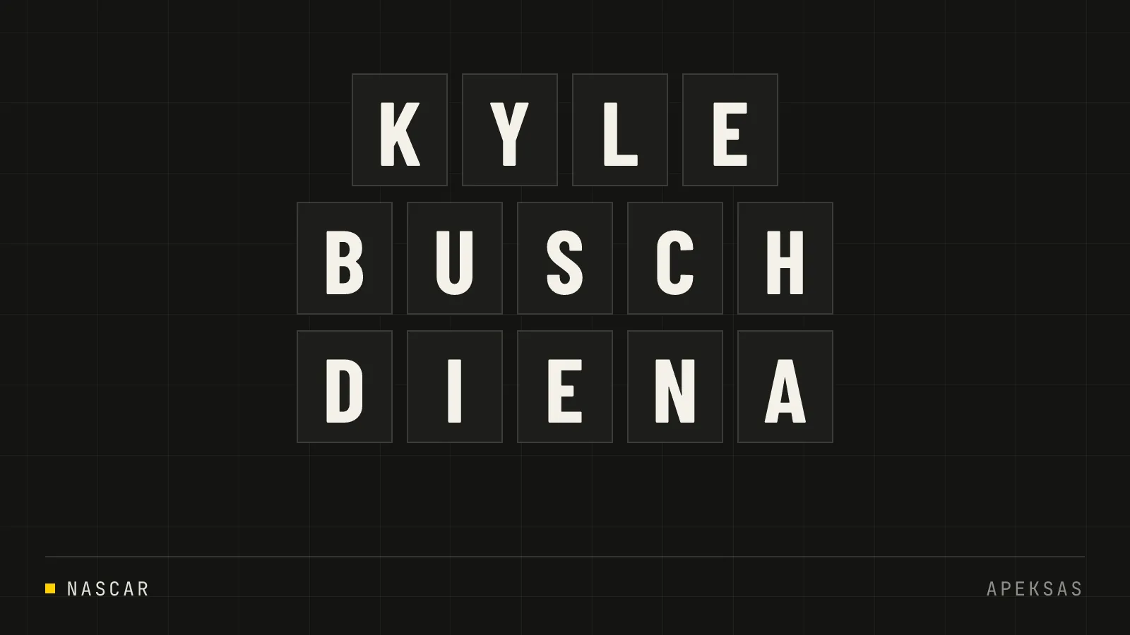 NASCAR pagerbia Kyle'ą Buschą paskelbdama rugpjūčio 18-ąją jo diena