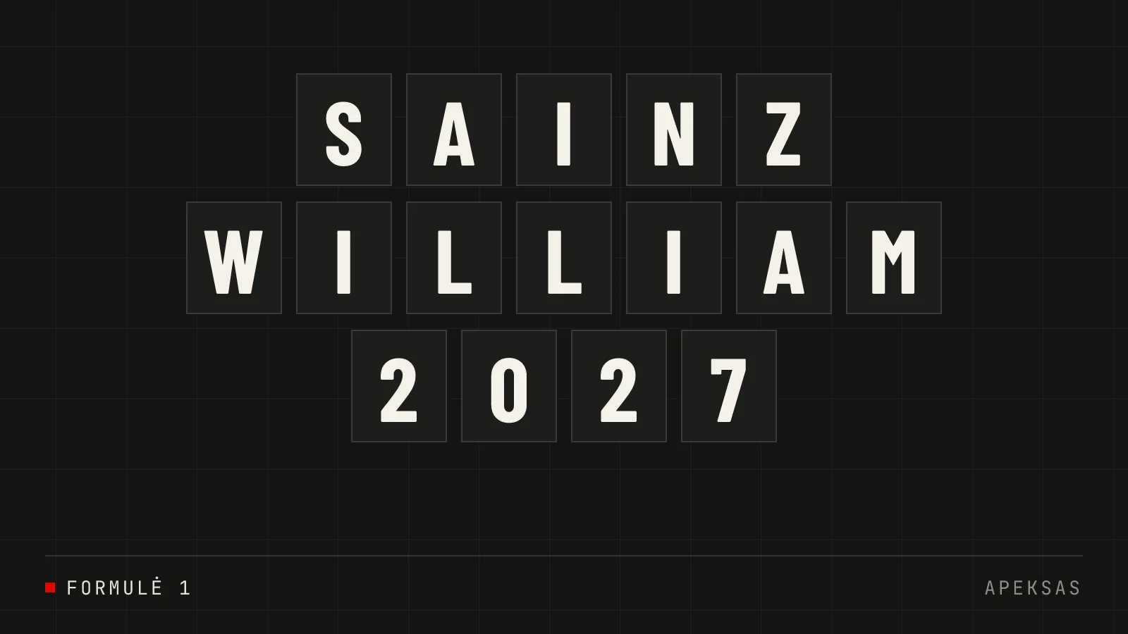 Carlos Sainz pratęsė sutartį su Williams 2027 metams